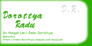 dorottya radu business card